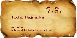 Tichi Hajnalka névjegykártya